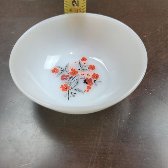 Fire King OVEN Primrose‎ Round Saucer Only Anchor Hocking 6 inch Milk Glass - Picture 5 of 5